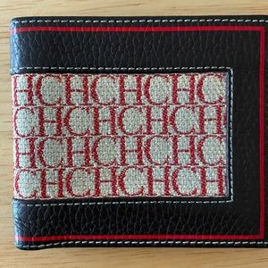 Carolina Herrera CH logo wallet in colors